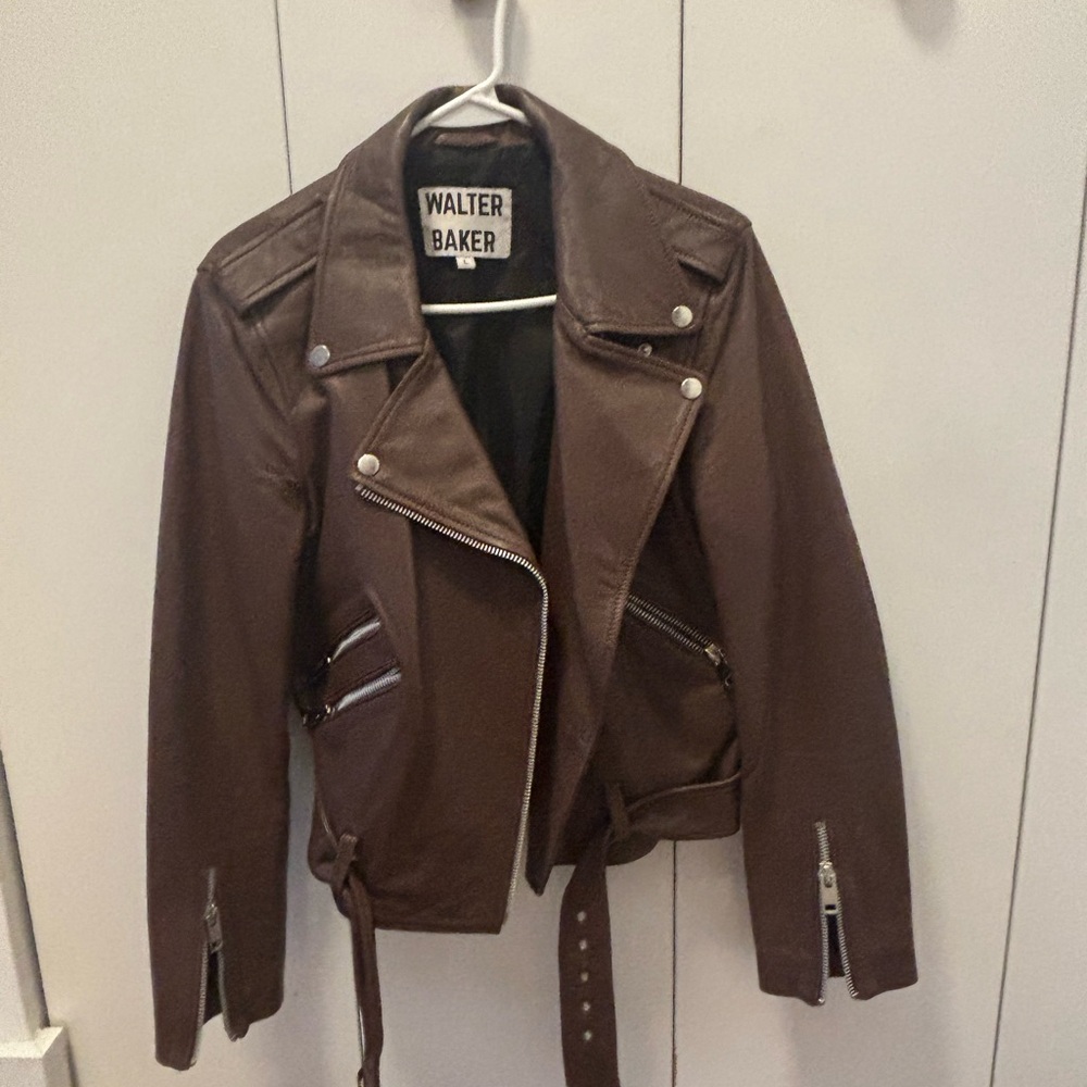 Walter Baker Women's Chocolate Leather Jacket